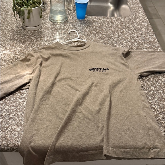 Fear of God Essentials Long Sleeve Tee - Tan authentic - Picture 1 of 4